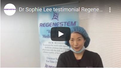Dr Sophie Lee Regenestem Training Testimonial